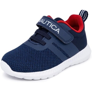 image:imageNautica Kids Fashion Sneaker Athletic Running Shoe with One Strap Boys  GirlsToddlerLittle KidNavy White