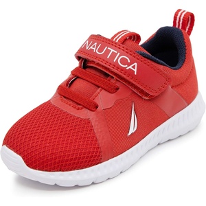 image:imageNautica Kids Fashion Sneaker Athletic Running Shoe with One Strap Boys  GirlsToddlerLittle KidRed Meshjurnee