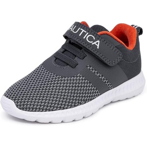 image:imageNautica Kids Fashion Sneaker Athletic Running Shoe with One Strap Boys  GirlsToddlerLittle KidStorm Grey