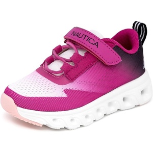 image:imageNautica Kids Fashion Sneaker Athletic Running Shoe with One Strap Boys  GirlsToddlerLittle KidWhite Fushia Peach