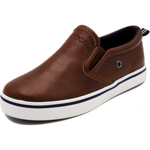image:imageNautica Kids SlipOn Sneakers  Casual LowTop Shoes for Boys and Girls  Comfortable Athletic Style for School Play and Everyday Wear  ToddlerLittle KidBig Kid SizesBrown Smooth