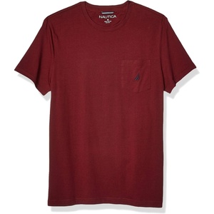 image:imageNautica Mens Classic Fit Pocket TShirtBurgundy Red