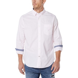 image:imageNautica Mens Classic Fit Stretch Solid Long Sleeve Button Down ShirtCradle Pink