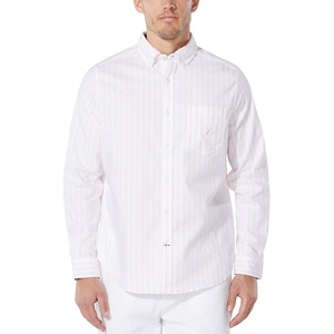 image:imageNautica Mens Classic Fit Stretch Solid Long Sleeve Button Down ShirtPink