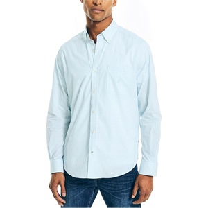 image:imageNautica Mens Gingham ShirtSoft Blue
