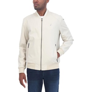 image:imageNautica Mens Lightweight Bomber Jacket  Wind amp WaterResistant Regular Big amp Tall SizesBeige