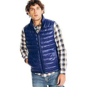 image:imageNautica Mens Lightweight Puffer Vest  Wind amp WaterResistantBright Navy  Red