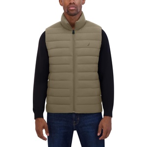 image:imageNautica Mens Lightweight Puffer Vest  Wind amp WaterResistantBrown Olive