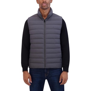 image:imageNautica Mens Lightweight Puffer Vest  Wind amp WaterResistantMetal Grey