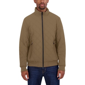 image:imageNautica Mens Lightweight Quilted Bomber Jacket  Mechanical Stretch Wind amp WaterresistantErmine