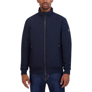 image:imageNautica Mens Lightweight Quilted Bomber Jacket  Mechanical Stretch Wind amp WaterresistantNavy