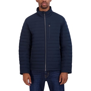 image:imageNautica Mens Lightweight Quilted Puffer Jacket  Full Zip Transitional OuterwearNavy