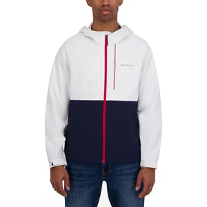 image:imageNautica Mens Lightweight Sailing Jacket  Waterproof amp Windproof BreathableWhiteBlue