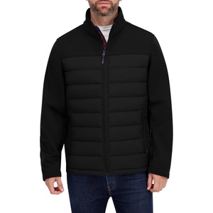 image:imageNautica Mens Lightweight Softshell Jacket  Bonded Fleece Lining Regular Big amp Tall SizesBlack