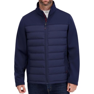 image:imageNautica Mens Lightweight Softshell Jacket  Bonded Fleece Lining Regular Big amp Tall SizesNavy Seas
