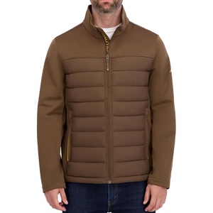 image:imageNautica Mens Lightweight Softshell Jacket  Bonded Fleece Lining Regular Big amp Tall SizesOlive Brown
