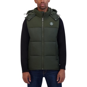 image:imageNautica Mens Mixed Sheen Quilted VestDark Forest