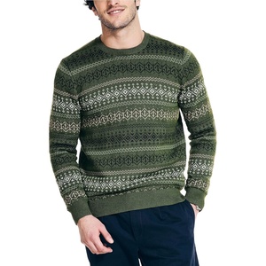 image:imageNautica Mens Nautica Fair Isle Crewneck SweaterChive