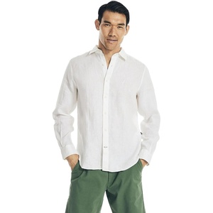 image:imageNautica Mens Nautica Sustainably Crafted Classic Fit Linen ShirtNautica White