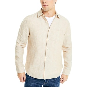 image:imageNautica Mens Nautica Sustainably Crafted Classic Fit Linen ShirtSandy Bar