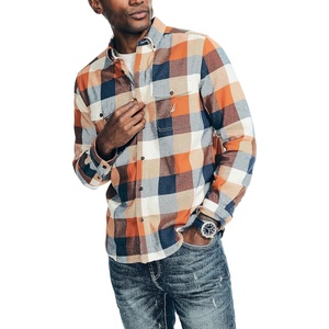 image:imageNautica Mens Nautica Sustainably Crafted Plaid Flannel ShirtNautica Tan
