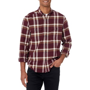 image:imageNautica Mens Nautica Sustainably Crafted Plaid Flannel ShirtShipwreck Burgundy
