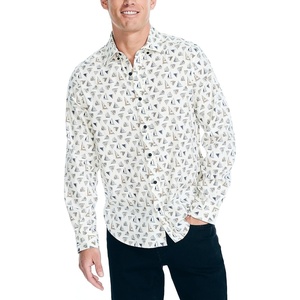 image:imageNautica Mens Printed ShirtSail White