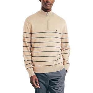 image:imageNautica Mens QuarterZip SweaterCoastal Camel Heather