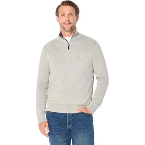 image:imageNautica Mens QuarterZip SweaterGrey Heather