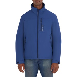 image:imageNautica Mens Sailing Jacket  Water Resistant Seam Sealed Zip Front Coastal CoatDark Denim