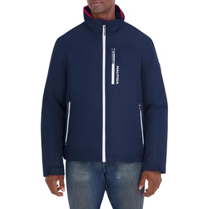 image:imageNautica Mens Sailing Jacket  Water Resistant Seam Sealed Zip Front Coastal CoatNavy