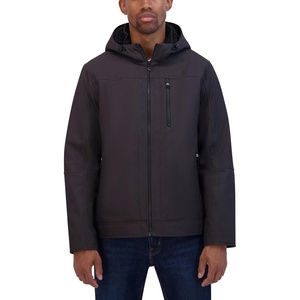 image:imageNautica Mens Sherpa Lined Softshell Jacket  Full Zip Adjustable Hood Wind ResistantGrey
