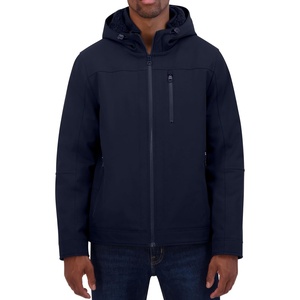 image:imageNautica Mens Sherpa Lined Softshell Jacket  Full Zip Adjustable Hood Wind ResistantNavy Seas