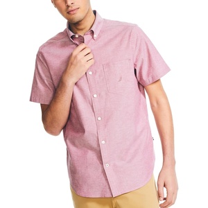 image:imageNautica Mens ShortSleeve Oxford ShirtBiking Red