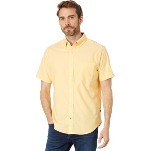 image:imageNautica Mens ShortSleeve Oxford ShirtLight Mimosa