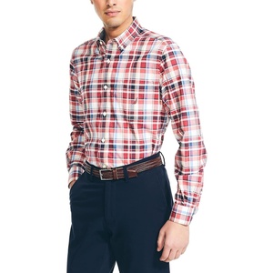 image:imageNautica Mens Sustainably Crafted Plaid ShirtGarnet