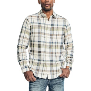 image:imageNautica Mens Sustainably Crafted Plaid ShirtOatmeal