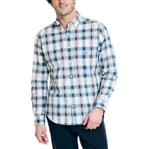 image:imageNautica Mens Sustainably Crafted Plaid ShirtSail White