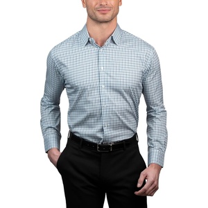 image:imageNautica Regular Fit Long Sleeve Button Down Dress Shirts for Men  Wrinkle Free Long Sleeve Shirt Mens Formal 4Way StretchBlue Green Plaid