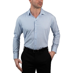 image:imageNautica Regular Fit Long Sleeve Button Down Dress Shirts for Men  Wrinkle Free Long Sleeve Shirt Mens Formal 4Way StretchBlue Multi Plaid