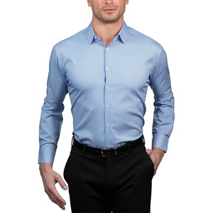 image:imageNautica Regular Fit Long Sleeve Button Down Dress Shirts for Men  Wrinkle Free Long Sleeve Shirt Mens Formal 4Way StretchLight Blue Check