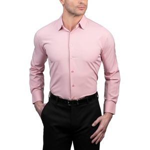image:imageNautica Regular Fit Long Sleeve Button Down Dress Shirts for Men  Wrinkle Free Long Sleeve Shirt Mens Formal 4Way StretchPink