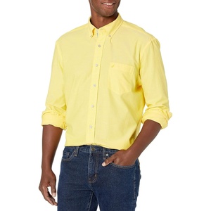 image:imageNautica Young Mens School Uniform Long Sleeve Performance Oxford ButtonDown ShirtMarigold