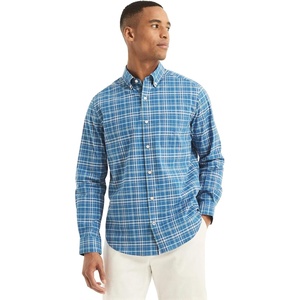 image:imageNautica Young Mens School Uniform Long Sleeve Performance Oxford ButtonDown ShirtWindsurf Blue
