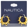 image:imageNautica 24 mm Twisted Hoop Earrings for Women 14K Yellow Gold Plated Alloy