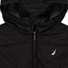image:imageNautica Boys Heavyweight Hooded Bubble Jacket With Polar Fleece LiningBlackLight Grey