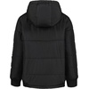 image:imageNautica Boys Heavyweight Hooded Bubble Jacket With Polar Fleece LiningBlackLight Grey