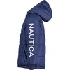 image:imageNautica Boys Heavyweight Hooded Bubble Jacket With Polar Fleece LiningJ NavyOrange