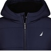 image:imageNautica Boys Heavyweight Hooded Bubble Jacket With Polar Fleece LiningNavy SeasBlack
