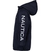 image:imageNautica Boys Heavyweight Hooded Bubble Jacket With Polar Fleece LiningSport NavyOrange